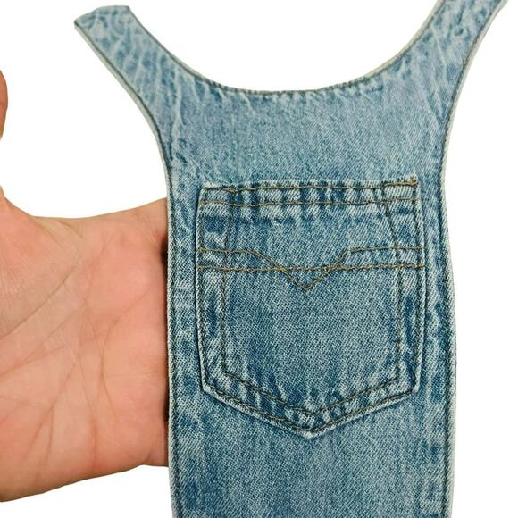 Vintage NY Style Denim Sleeveless Dress Jean Womens Small - Picture 8 of 9
